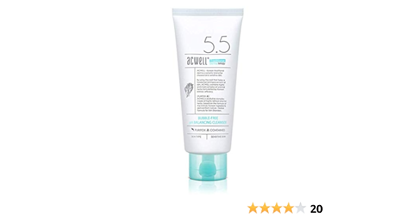 acwell bubble free ph balancing cleanser 150ml