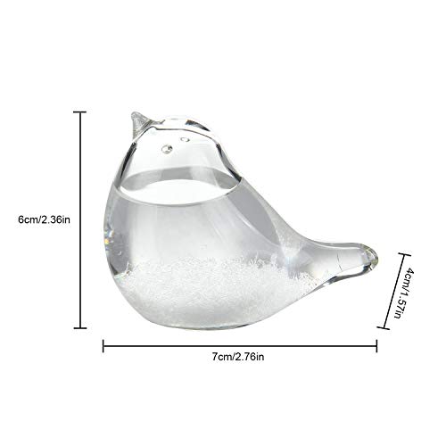 Lesgos Storm Glass, Creative Stylish Weather Station Forecaster Storm Glass Crystal Desktop Decor Glass for Home Office Birthday - Thumbnail 7