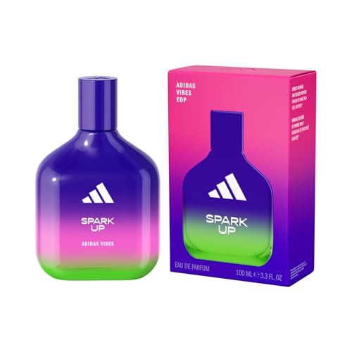 adidas Vibes Spark Up Eau de Parfum, langanhaltender, belebender Unisex-Duft mit natürlichen ätherischen Ölen, 100ml