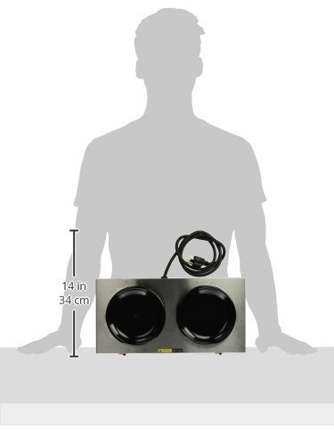 image for Bloomfield 8852D Coffee Warmer, 2-Station, Stainless Steel, 7 1/2