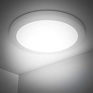 18W Plafondlamp, Badkamerlamp 4000K LED Plafondlamp 1440LM Lampen Ideaal voor Badkamer Balkon Hal Keuken Woonkamer Wit…