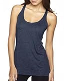 Next Level Women's Stylish Tri-Blend Racerback Tank Top, XX-Large, Vintage Navy