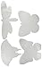 Roylco Inc. R-2445 Color Diffusing Butterflies White, 7 IN X 11 IN ,count of 48