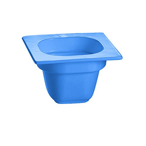 TableTop King CW360CBL 6 1/8" x 6 3/8" x 4" Cobalt Blue 1/6 Size Deep Cast Aluminum Food Pan