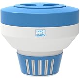 440 Pool Chlorine Floater Dispenser, Fits Up to 5 Pieces of 3-Inch Chlorine Tabs, Adjustable Flow, Control, Heavy-Duty Plastic - Suitable for Small &amp; Large Pools - 9.6 Ounces