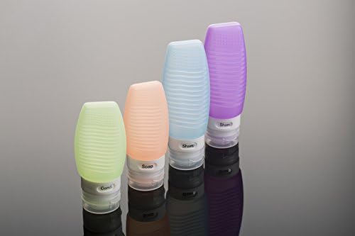 LIFE VIP Portable Soft Silicone Travel bottles Set 4 Pack