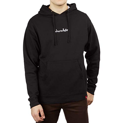 Chocolate Mid Chunk Hoodie - Black - SM