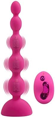 WUTTUAI 10 Frequency Silicone Amal Beads for Beginners and Seniors (10 Frequencies, 3 Powerful Motors) (Color : Pink)
