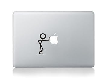Leaning Man Macbook Pro 13 15 Macbook Air 11 13 inch decal sticker Aufkleber art for Apple Laptop