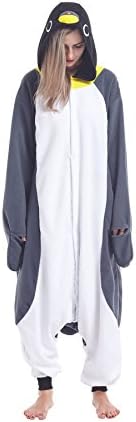 Ifboxs Animal Oneise Pajamas Grey Penguin Onepiece Christmas Cosplay Costumes Loungewear