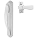 Ideal Security SKDXW DX Pull Handle Set for Storm and Screen Doors Easy Upgrade, No Lock, White