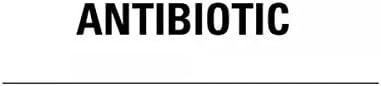 ANTIBIOTIC Medical Healthcare Label-White, 500 3.75" x 1.625" Labels Per Roll