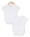 Spasilk Unisex-baby 100% Cotton Short Sleeve Wrap 2-Pack Bodysuit