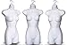 Female Dress White Plastic Mannequin Body Form. Great for Displaying Small & Medium Sizes.