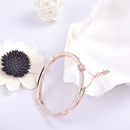 Crystal Bracelets, Synthetic Crystal Diamond Bangle Bracelet, Star Shape Drop Bracelet for Women/Men/Best Friend