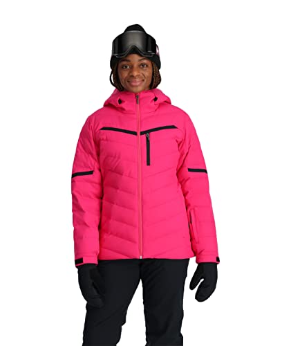 Spyder Women's Brisk Synthetic Down Ski Jacket, Pink, S