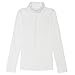 French Toast Big Girls' Long Sleeve Turtleneck, White, X-Large
