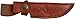 Elk Ridge - Outdoors Fixed Blade Knife - 8.5-in Overall, 4-in Mirror Finish Stainless Steel Blade, Burl Wood Handle, Leather Sheath - Hunting, Camping, Survival - ER-303