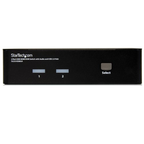 StarTech.com SV231HDMIUA 2 Port USB HDMI KVM Switch with Audio and USB 2.0 Hub