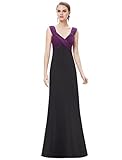 Ever Pretty Elegant Full Length Stretchy V-neck Evening Gown 09051