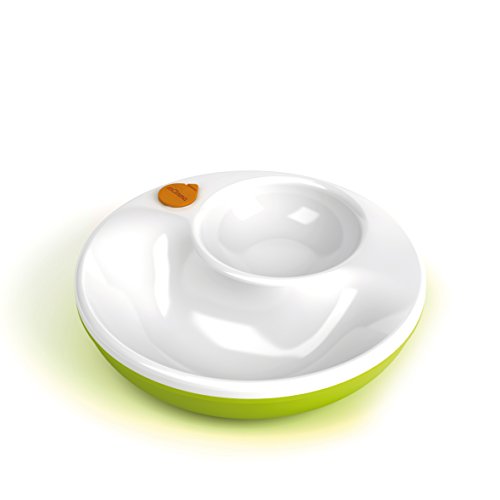 Lansinoh mOmma Mealtime Warm Plate for Toddlers, Green