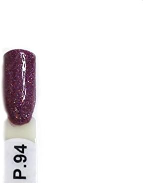 EZ DIP Gel Color Dip Powder P.94 Sparkle Purple Dipping Powder 2oz. Jar