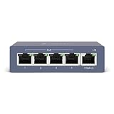 Amcrest AMPS5E4P-At-65 5-Port PoE+ Power Over Ethernet Poe Switch