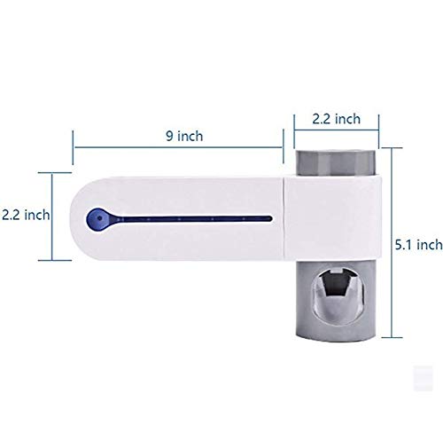 image for SEAGO Toothpaste Squeezer and Holder Set Toothpaste Dispenser UV Ultra