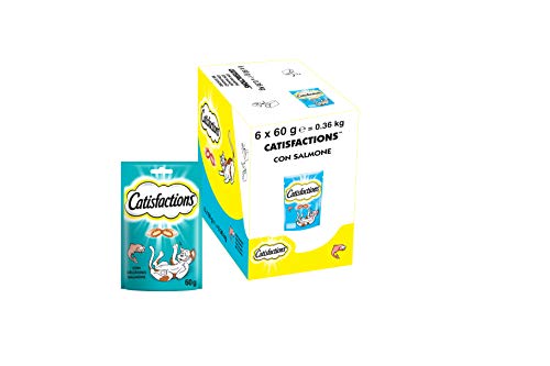Snack per Gatto, Delizioso Salmone, 6 Confezioni da 60 g