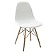 Phoenix Home Kenitra Contemporary Side Chair with Maple-Wood Legs, Snow White, Set of 2