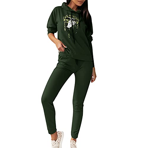 Womens Hoodies Legging And Hoodie Set Women Fashion Print