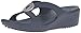 crocs Women's Sanrah Beaded Wedge Sandal, Navy, 9 M US