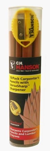 C.H. Hanson VersaSharp 8.5 in. L x 2 in. W Carpenter Pencil Kit Beige Wood 11 pc.