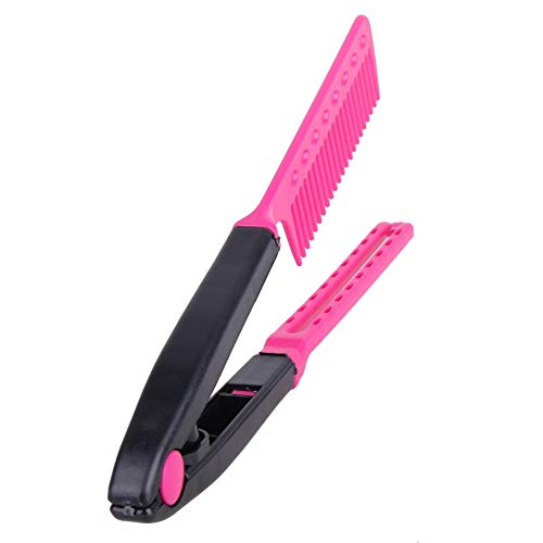 YITRUST V Shaped Easy Heat Resistance Flat Iron Comb Styling Hair Straightening Hairdressing Tool