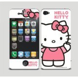 Body Decal Cute Hello Kitty Screen Protector Skin Sticker for Apple iPhone 4 / 4S