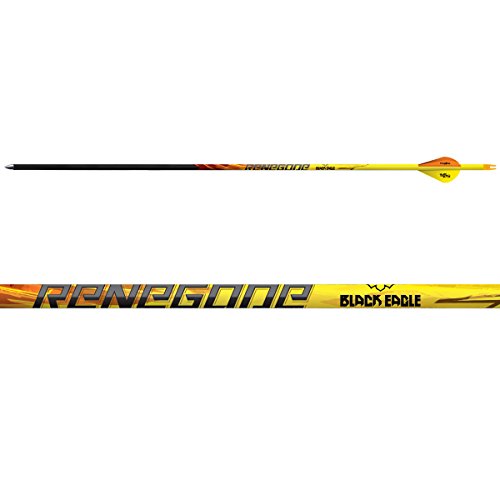 Black Eagle Renegade Fletched Arrows - 6-Pack-300 Spine -.005 +/-