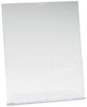 Staples Superior Image 590501 Slanted Sign with Leaflet Holder, 11" x 8 1/2"