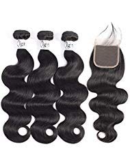 Amazon Com Igrina Brazilian Virgin Hair Body Wave 3 Bundles With
