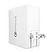Quick Charger 3.0 Wall Charger, Vomercy Multi Port USB Wall Charger Portable 4 Port USB Charger Travel Wall Adapter White