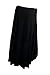 eVogues Plus size High Low Skirt with Elastic Belt Black