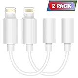 Lighting to 3.5mm Headphones Jack Adapter Cable Compatible with iPhone 7&8/7&8Plus iPhone X iPhone Xs iPhone XR Adapter Headphone Jack and More (iOS 10/ iOS 12)(White) Accessories
