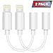 Lighting to 3.5mm Headphones Jack Adapter Cable Compatible with iPhone 7&8/7&8Plus iPhone X iPhone Xs iPhone XR Adapter Headphone Jack and More (iOS 10/ iOS 12)(White) Accessories