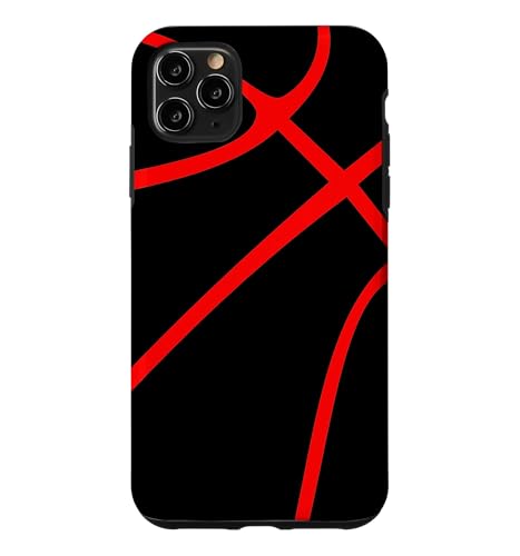 Basketball Sport Black with Red Case for iPhone 11 Pro Max