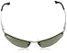 Ray-Ban Men's RB3183 Rectangular Sunglasses, Gunmetal/Polarized Green, 63 mm