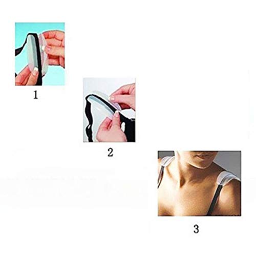 Kuke Bra Strap Pads Bra Strap Holder Cushion Non-Slip Shoulder Silicone Protector Pads