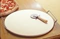 15 In Diameter Pizza Baking Stone Steel Rack Wheel Set