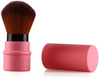 Clearance,Oliviavan Women Makeup Brushes Powder Concealer Blush Contour Brush Wooden Plastic Brush Set (Watermelon Red)