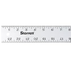 Starrett Straight Edge Aluminum Rule - Ideal for