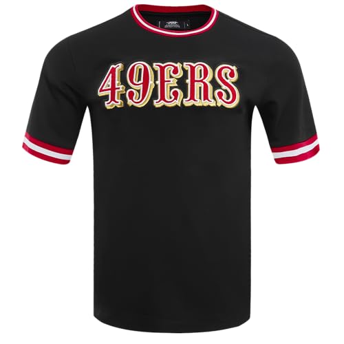 Pro Standard Mens NFL Kansas City Chiefs Classic Chenille Short Sleeve Tee Black L