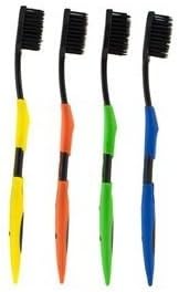 Wise Will 4pcs Dental Care Premium Bamboo charcoal Nano Toothbrush Set